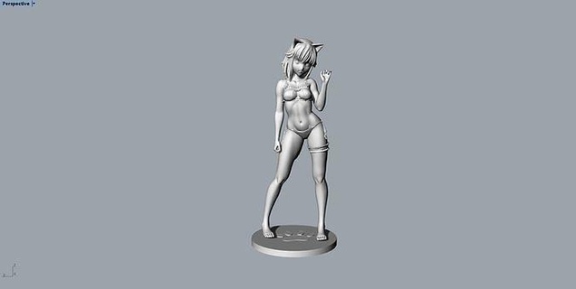 cat girl animal characters game printable sculpture decorative goblin mage mesh electronic games toys art miniatures fantasy fictional creature figurines monster accessories 3d print model - Mito3D