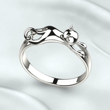 gato ouro prata anel rinoceronte gema jóia 3dprint impressão ródio imprimível casamento noivado luxo aço joalheria argolas animal esterlina chapeamento 3d print model - Mito3D