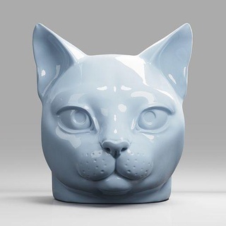 kedi baş Şirin kolye yüzük hayvan Kaya yazdırılabilir heykel yavrusu kediler mücevher takı gözler gotik mum ay Luna Sanat heykeller 3d print model - Mito3D
