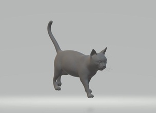 Katze katze animel haustiere 3D Modell Kunst Skulpturen 3d print model - Mito3D