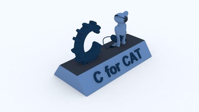 cat model business conceptual body miniature kitty education educational toy game learning kids boys girls children presentation games toys 3d print model - Mito3D