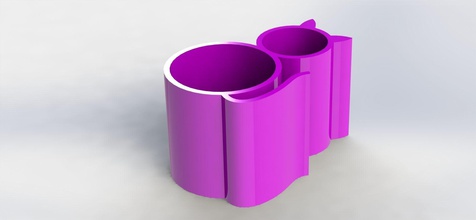 katze stift halter unterstützung einfach stifthalter bleistift bleistifte kinder hobby kunst desktop design 3d 3dprinting farben geometrie tier tiere natur haus zubehör 3d print model - Mito3D