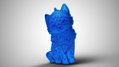 kedi kolye takı mandala doğa yüzük köpek hayvan hediye parlak kitty kadınlar kol düğmesi elmas gözlük küpe inci 3d print model - Mito3D