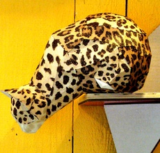 gatto appollaiato - gdal art cat lowpoly la scultura pepakura kitty animale sculture 3d print model - Mito3D