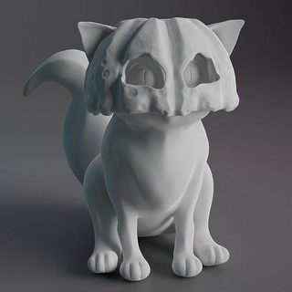 gato calabaza Víspera Santos personaje fantasía horror Arte esculturas 3d print model - Mito3D