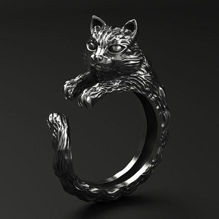 cat ring gold silver printable rings jewellery jewelry jewel animal pet fashion unique print design cad beauty 3d print model - Mito3D