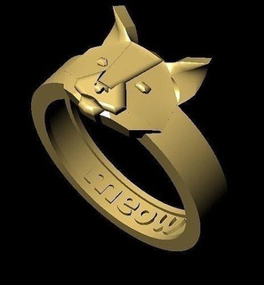 gato anillo diseño joya abastecimiento maullar pata animal joyería personaje imprimible gatito Arte maullando anillos animales oro plata stlmodel lindo 3d print model - Mito3D