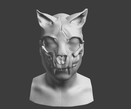 mask anubis egyptian anpu skull squellette masque hallo horror carnival party cosplay comics fortnite print 3dprint games toys game accessories 3d print model - Mito3D