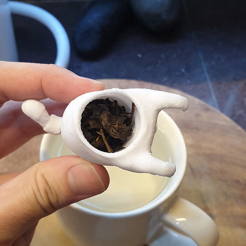 gato chá folha infusor café Comida segura casa cozinha jantar 3D print model - Mito3D