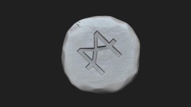 catalítico runas runescape stl chaveiro runa escapar jogos brinquedo coleção mago míssil Magia Rocha pedra nave corrida brinquedos 3d print model - Mito3D