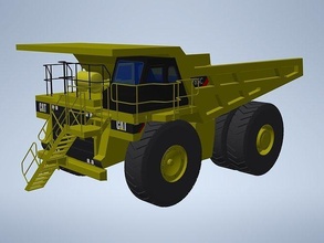 caterpillar 785c mining truck caterpillat cat mininig cat785 science engineering 3d print model - Mito3D