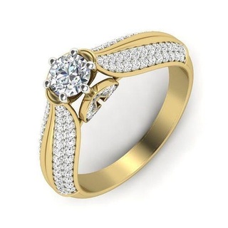 katedral KADIN düğün nişan yüzük 3dm vermek detay takı evlilik yüzüğü mücevher kadın yazdırılabilir altın dimondring Katedral halkası Solitaire tek taş yıldönümü gelin söz sevgililer günü teklif verme yüzükler 3d print model - Mito3D