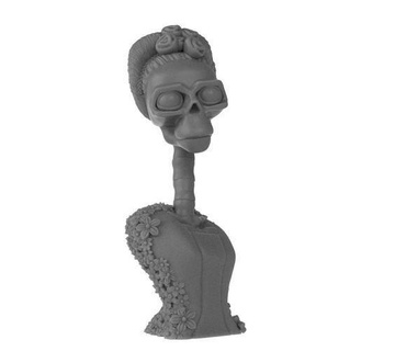 catrina bust 3dprinting mexico death statue art sculptures 3d print model - Mito3D