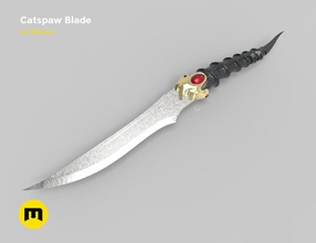 cats paw dagger got games-toys blade valyrian stark tyrion lannister assassin steel games toys game catspaw cat little finger bladed weapon accessories 3d print model - Mito3D