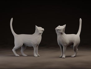 catto art cat animal sculpture zbrush sculptures 3d print model - Mito3D