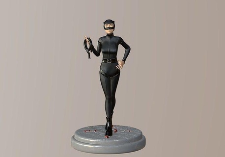 mulher Gato batman 2022 zoe Kravitz Selina kyle Harley Quinn Super homen justiça liga heroi arte esculturas 3d print model - Mito3D