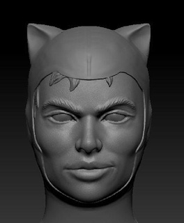 catwoman cabeza batman villanos bufón dc historietas juegos juguetes 3d print model - Mito3D