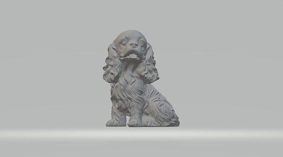 cavalier Roi Charles épagneul chien animal compagnie imprimable miniatures figurines art sculptures 3d print model - Mito3D