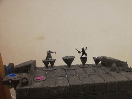 cave scatter terrain tabletop dnd miniature spring ridge entrance game pathfinder stalagmite games toys board 3d print model - Mito3D