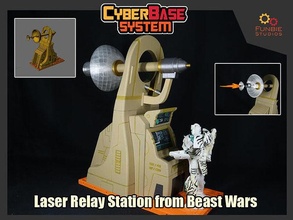cbs laser retransmissão estação transformadores fera guerras jogos brinquedos 3d print model - Mito3D