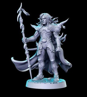cecil final fantasy 32mm pre-supported 3d print miniature miniatures figurines dnd dungeon dragons heroquest futuristic sculpture printable cloud remake character games toys board 3d print model - Mito3D