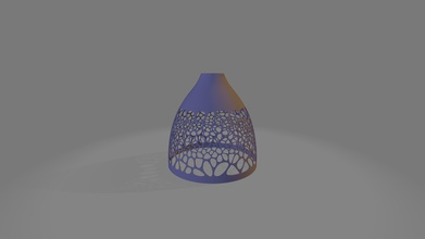 techo lámpara voronoi lampara lamparatecho ligero encendiendo arte casa 3d print model - Mito3D