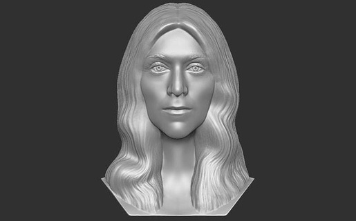 celine dion bust 3d printing singer music musican hollywood actress madonna mariah carey cher whitney houston shakira lady gaga woman famous celebrity beyonce art sculptures 3d print model - Mito3D