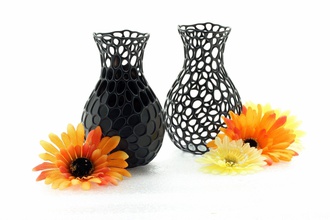cell vase nature flower design decoration rose houseware pot growing planter art artistic house decor 3d print model - Mito3D