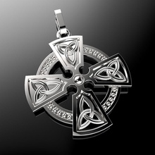 celtic3 jewelry silver precious gold platinum pendants 3d print model - Mito3D
