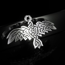 celta pássaro pingente p0018 jóias 14k jóia o design a moda de prata ouro anel curvas pingentes celtic 3d print model - Mito3D