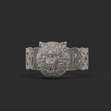 celtic bracelet realistic wolf head jewelry animal knot printabl luxury silver jewel man bracelets 3d print model - Mito3D