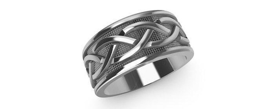 céltico trenza anillo celta vikingo trinidad trinidad oscuro yoga espíritu chakra tri nudo místico exotérico religión fácil budismo joyería joya anillos 3d print model - Mito3D