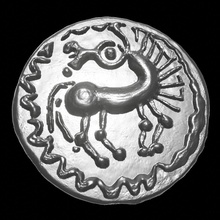 keltische Münze 1 Schmuck celtic mittelalterliche Großbritannien england irische Silber Schatz Geld alt Antike andere 3d print model - Mito3D