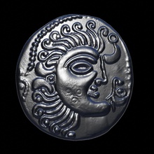 celtic moneta 3 art il simbolo antichi emblema la soldi argento metallo l'acciaio Stampa 3d tesoro di cassa irlandese le monete distintivi 3d print model - Mito3D