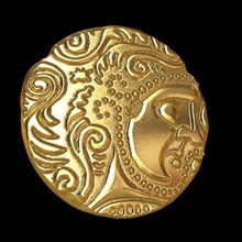 celte pièce art de monnaie celtique l'argent or le trésor antique médiévale les pièces badges 3d print model - Mito3D