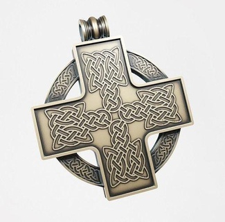 celtic cross - vikings model print part 02 wear shape fashion sculptures 3d printable art medallion pendant emblem symbol trinket jewelry pendants 3d print model - Mito3D