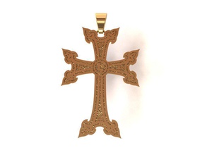 celtique traverser kr03 crucifix jésus mode christ religieux christian saint religion bible christianisme orthodoxe bijoux pendentifs 3d print model - Mito3D