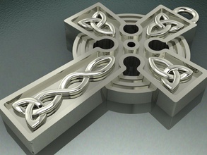 cruz celta necklase jóias o símbolo a arte design ouro de prata printable neclase colares 3d print model - Mito3D
