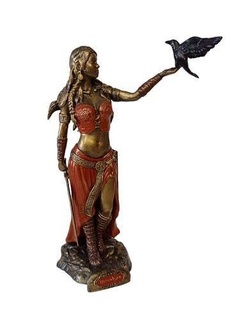celtic goddess statue morgana morrigan art ancient sculpture figure old sculptures 3d print model - Mito3D
