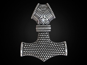 celtique pendentif marteau 461 bijoux 3dprinted de la conception mode or joyau d'impression printabl imprimable l'impression le prototypage d'argent pendentifs 3d print model - Mito3D