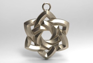 nó celta 4 o celtic irlandês pingente chaveiro amor valentine jóias imprimir a moda arte pingentes 3d print model - Mito3D