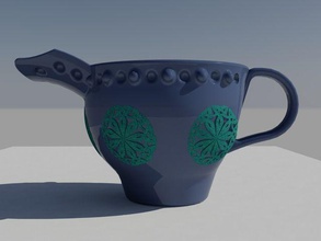 celtic knot jug house tableware milk pitcher irish knotwork ireland artchallenge kitchen dining 3d print model - Mito3D