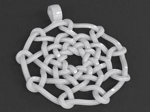 keltischer Knoten Anhänger 02 Schmuck celtic knotwork scottish irische Arkane Halskette ornament Weben gewebt werden verwoben - 3d print model - Mito3D