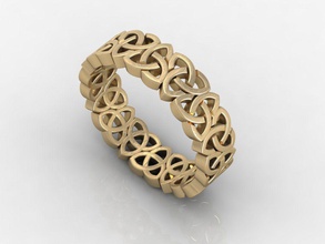 celtic knot ring 02 jewelry silver gold rings 3d print model - Mito3D
