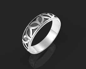 celta ornamento anel jóias celtas o celtic anéis 3d print model - Mito3D