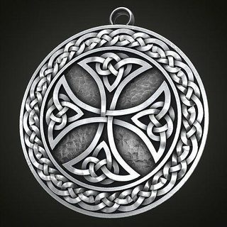 celtique pendentif bijoux argent pendentifs bijou imprimable traverser 3d print model - Mito3D