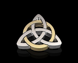 celtico pendente 3d stampabile stl gioielleria ciondoli oro argento platino moda donne nodo sterlina uomini fascia elegante 3d print model - Mito3D