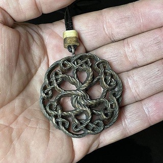 celtic tree life wooden pendant necklaces knot hand rope neck necklace bracelet jewerly roots symbol wood oak gift nodes jewelry 3d print model - Mito3D