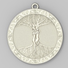 celtic tree pendant jewelry gold jewellery printable fashion beauty pendants silver 3d print model - Mito3D