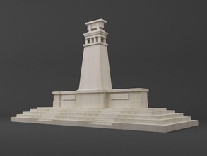 cenotaph singapore art memmorial monuments cenatoph 3d model printable 3dprint ready sculptures 3d print model - Mito3D